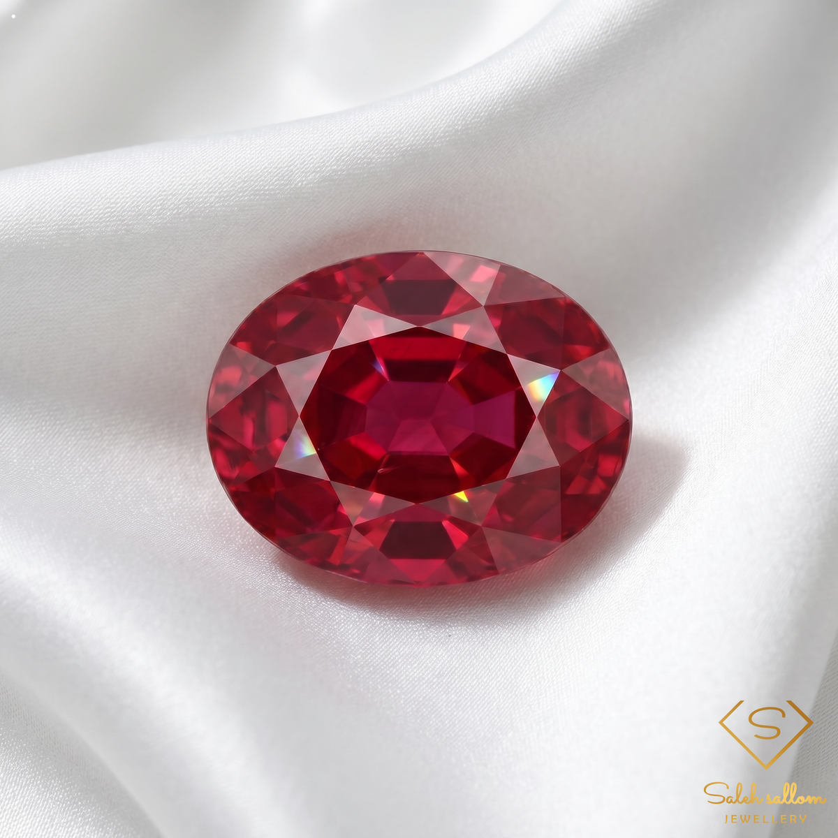0.43 Ct Oval Cut Madagascar Ruby – Purplish Red Heated Natural Ruby Gemstone