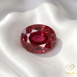 0.37 Ct Oval Cut Madagascar Ruby – Heated Natural Red Ruby Gemstone