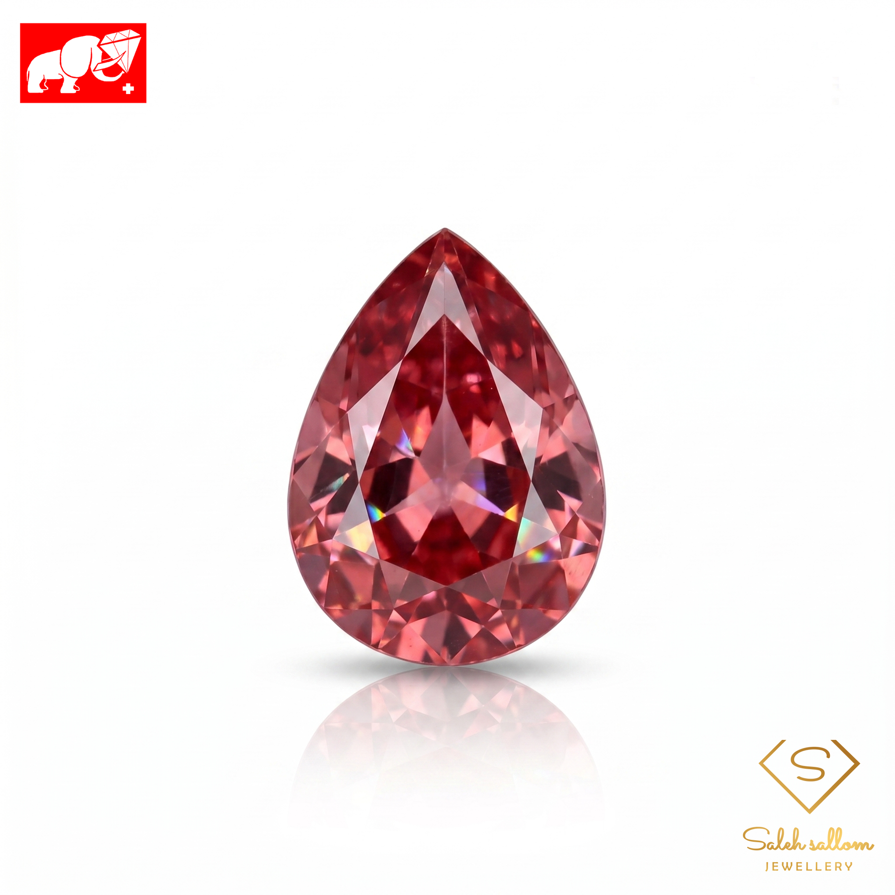 10.04 Ct Natural Pink Tourmaline | Pear Cut | GFCO Certified Pink Tourmaline