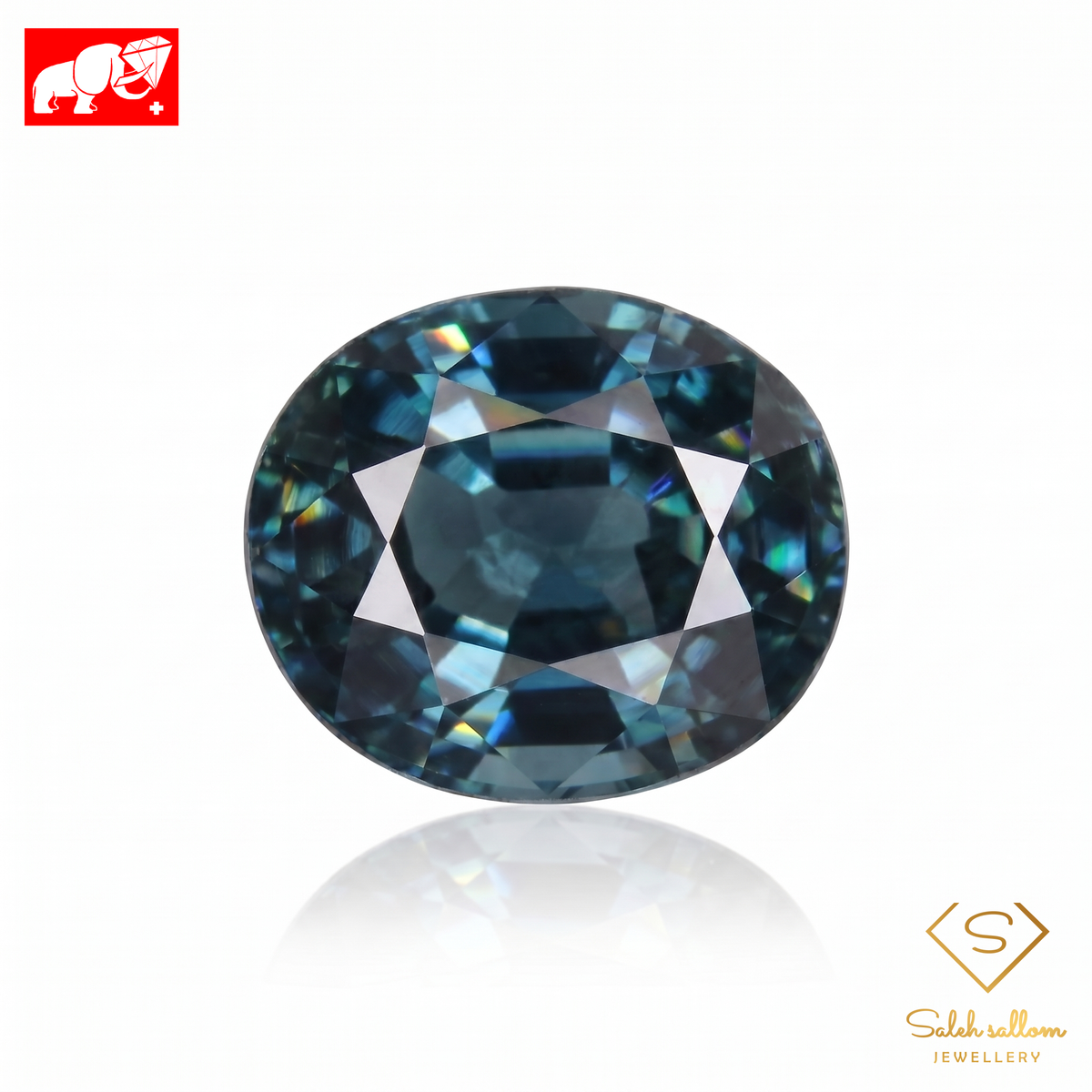 1.08 Ct Natural Royal Blue Sapphire | Heated | Oval Cut Sapphire | GFCO Certified-Saleh Sallom