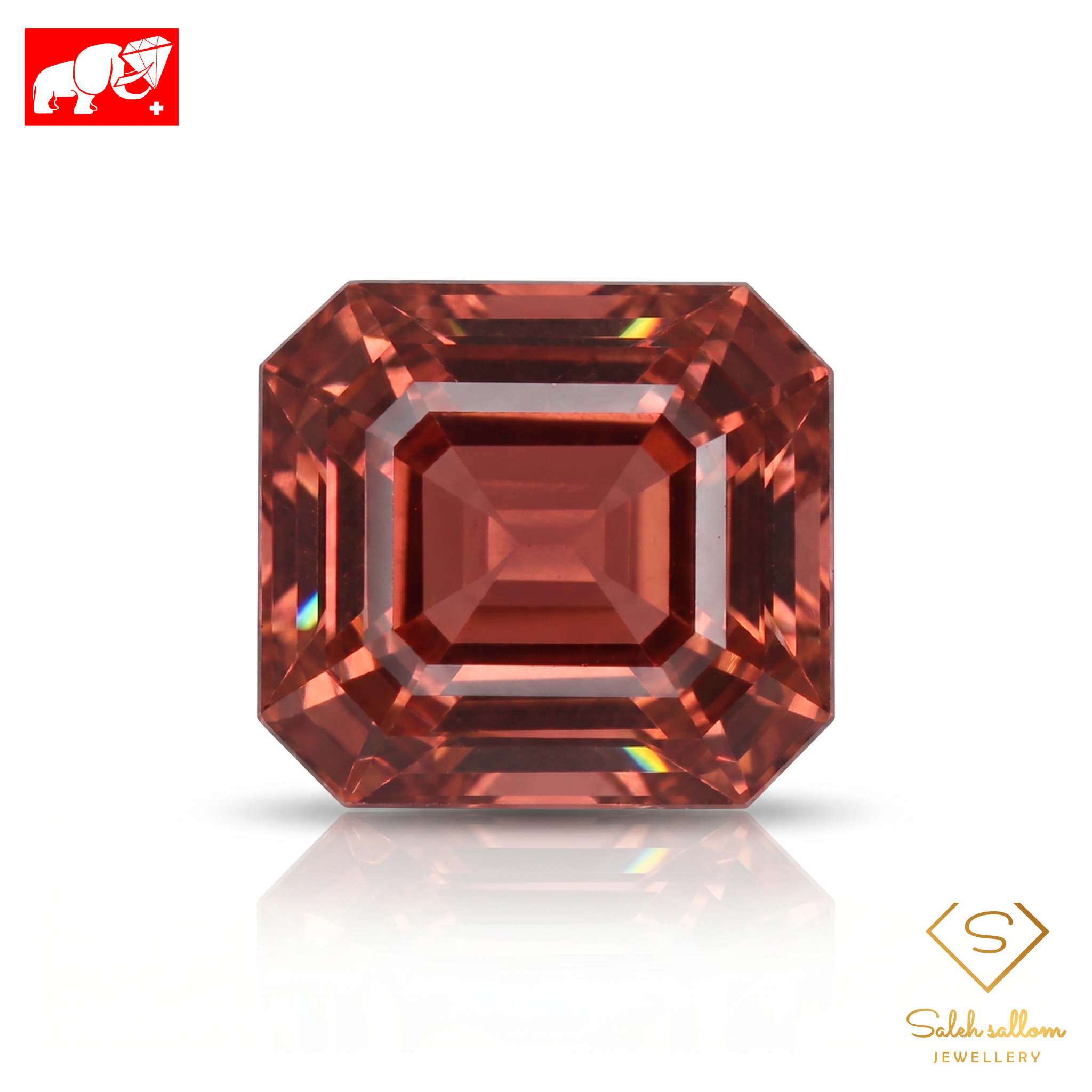 3.40 Ct Natural Pink Tourmaline | Octagon Step Cut | GFCO Certified Pink Tourmaline Main image