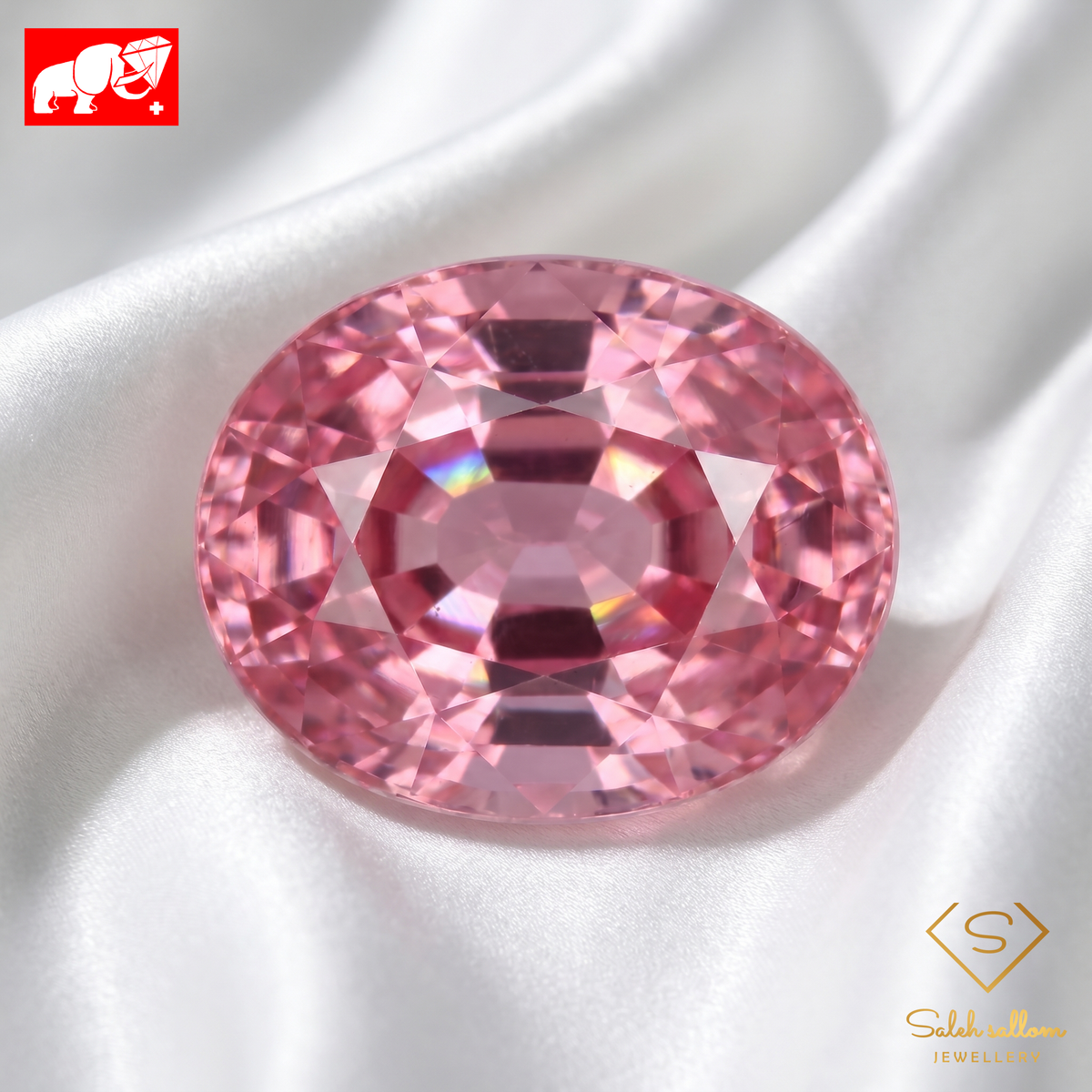 1.73 Ct Natural Pink Tourmaline | Oval Cut | GFCO Certified Pink Tourmaline-Saleh Sallom