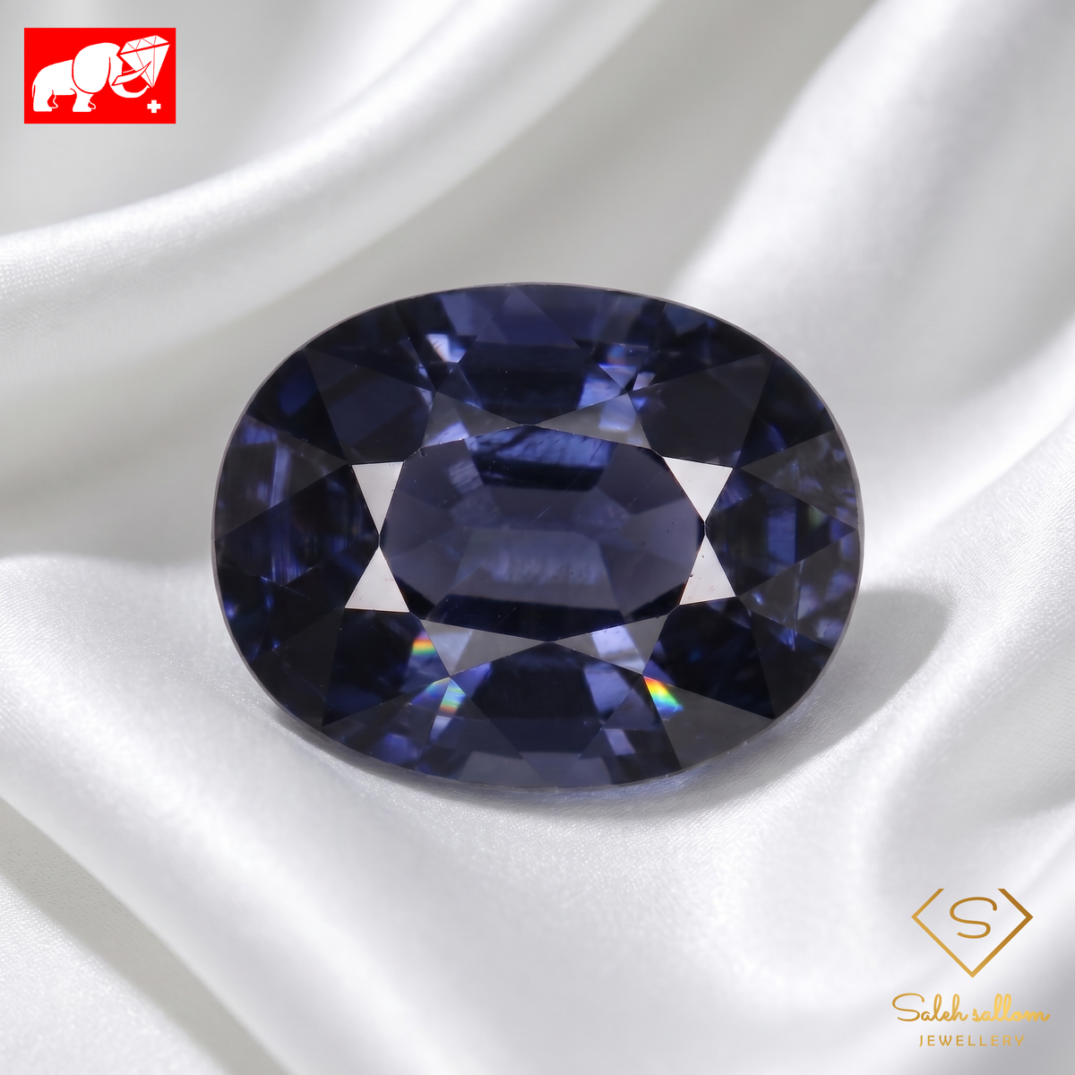 2.22 Ct Natural Violet Spinel | Vivid Violet Oval Cut | Unheated & Untreated Spinel-Saleh Sallom