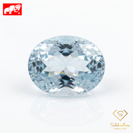 7.44 Ct Natural Blue Topaz | Light Blue Oval Cut | Large Collector Gemstone