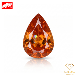3.01 Ct Natural Spessartite Garnet | "Fanta" Orange Pear Cut | No Treatment