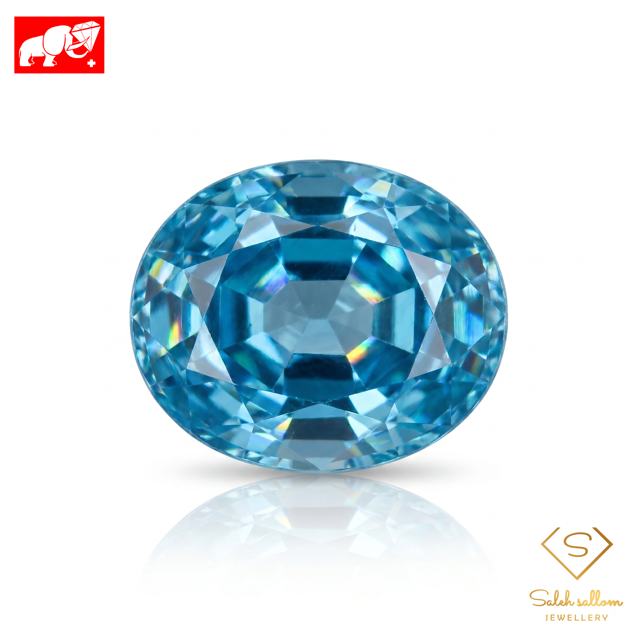 5.10 Ct Natural Blue Zircon | Vibrant Blue Oval Cut | Certified Collector Gemstone Main image