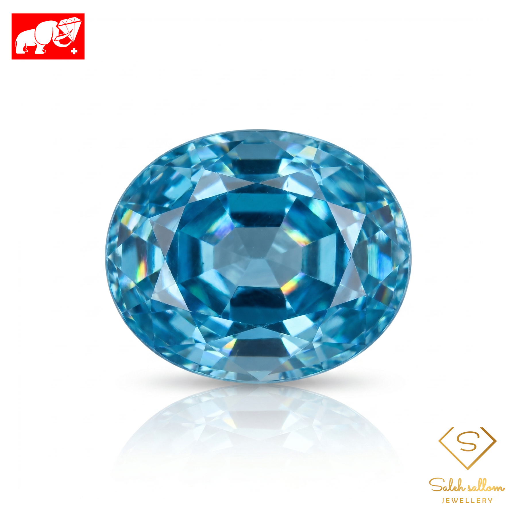 5.10 Ct Natural Blue Zircon | Vibrant Blue Oval Cut | Certified Collector Gemstone