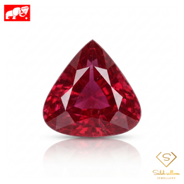 1.86 Ct Natural Ruby | Unheated Pear Cut Ruby | No Heat Certified Corundum