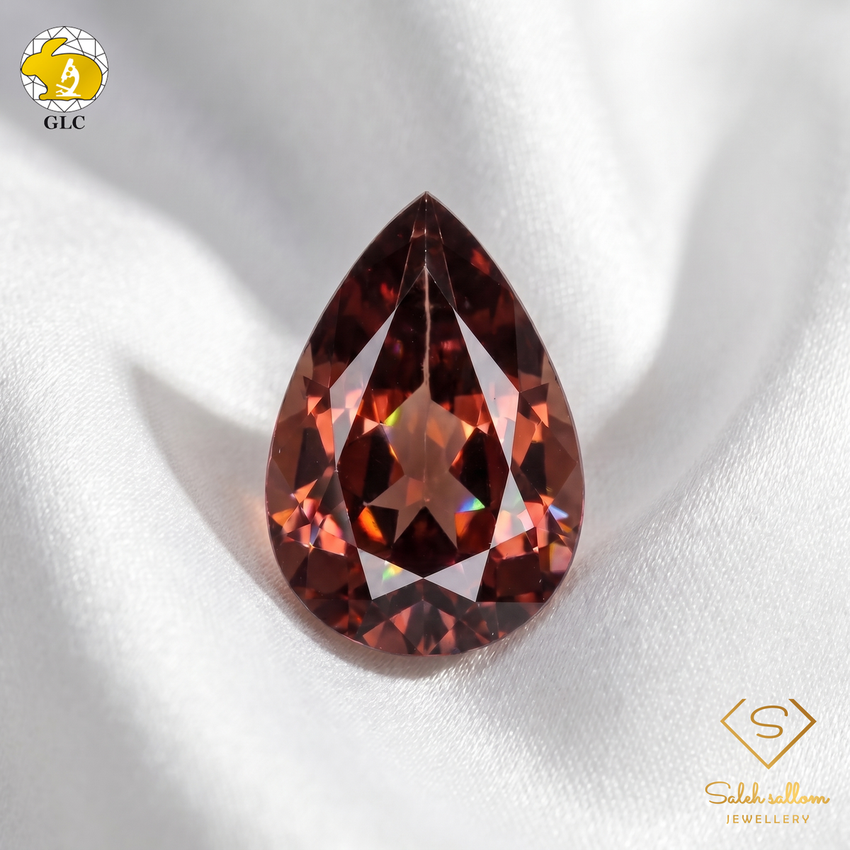 1.50 Ct Natural Color-Change Garnet | Rare Pear Cut Garnet | Collector Gemstone-Saleh Sallom