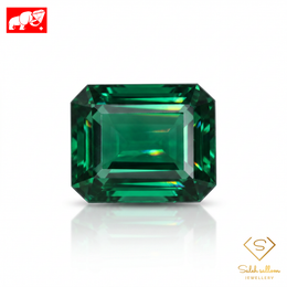 3.03 Ct Natural Green Tourmaline | Emerald-Cut Green Tourmaline | Elegant Octagon Step Cut Gemstone