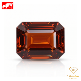 2.20 Ct Natural Almandine-Spessartine Garnet | Emerald Cut Garnet | Rich Orange-Red Garnet