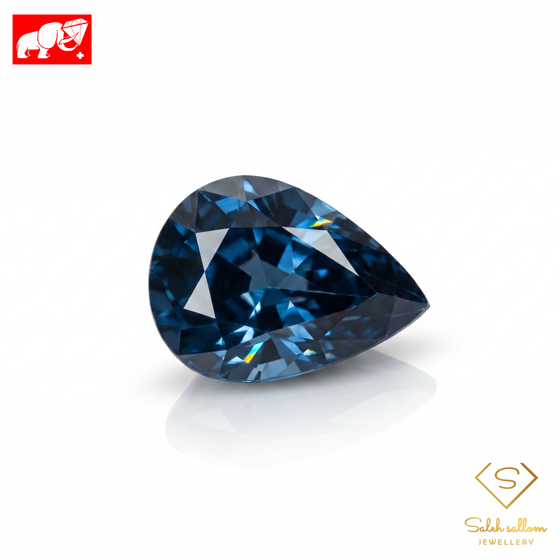1.13 Ct Natural Blue Cobalt Spinel | No Heat | Vivid Blue Pear Cut Spinel