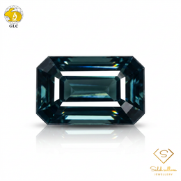 1.26 Ct Natural Green-Blue Sapphire | No Indication of Heating | Emerald Cut Sapphire