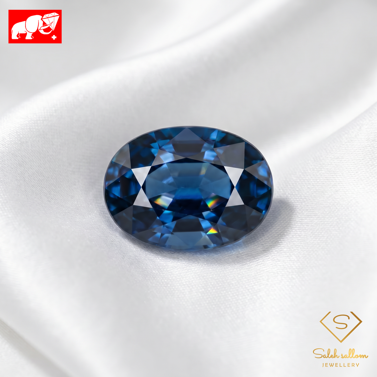 1.18 Ct Natural Blue Sapphire | No Heat | Untreated Oval Sapphire-Saleh Sallom