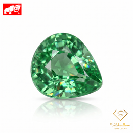 1.06 Ct Natural Tsavorite Garnet | Vivid Green Pear Cut | Untreated Rare Collector Gemstone