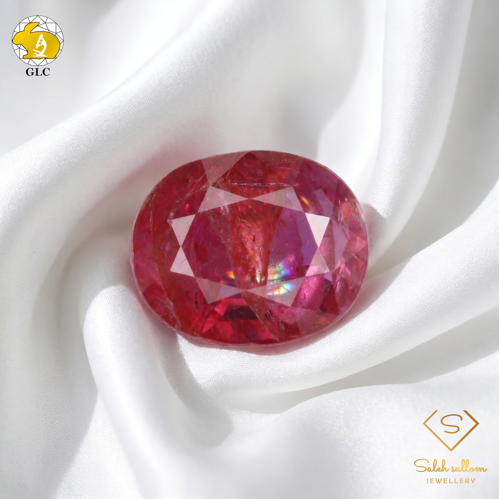 1.96 Ct Natural Unheated Ruby | Purple-Red Oval Cut | Collector Grade Corundum Gemstone Secondary image