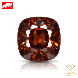 2.50 Ct Natural Orange Sphene (Titanite) | Square Cushion Cut | Untreated Collector Gemstone