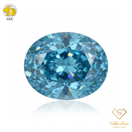 5.17 Ct Natural Blue Zircon | Large Oval Cut | Vibrant Blue Collector Gemstone