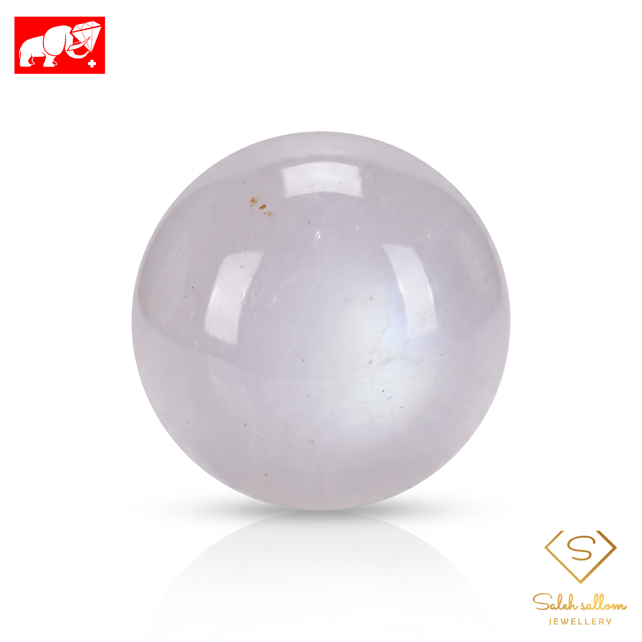 21.92 Ct Natural White Jadeite Jade (Type A) Cabochon | Untreated White Jade Main image