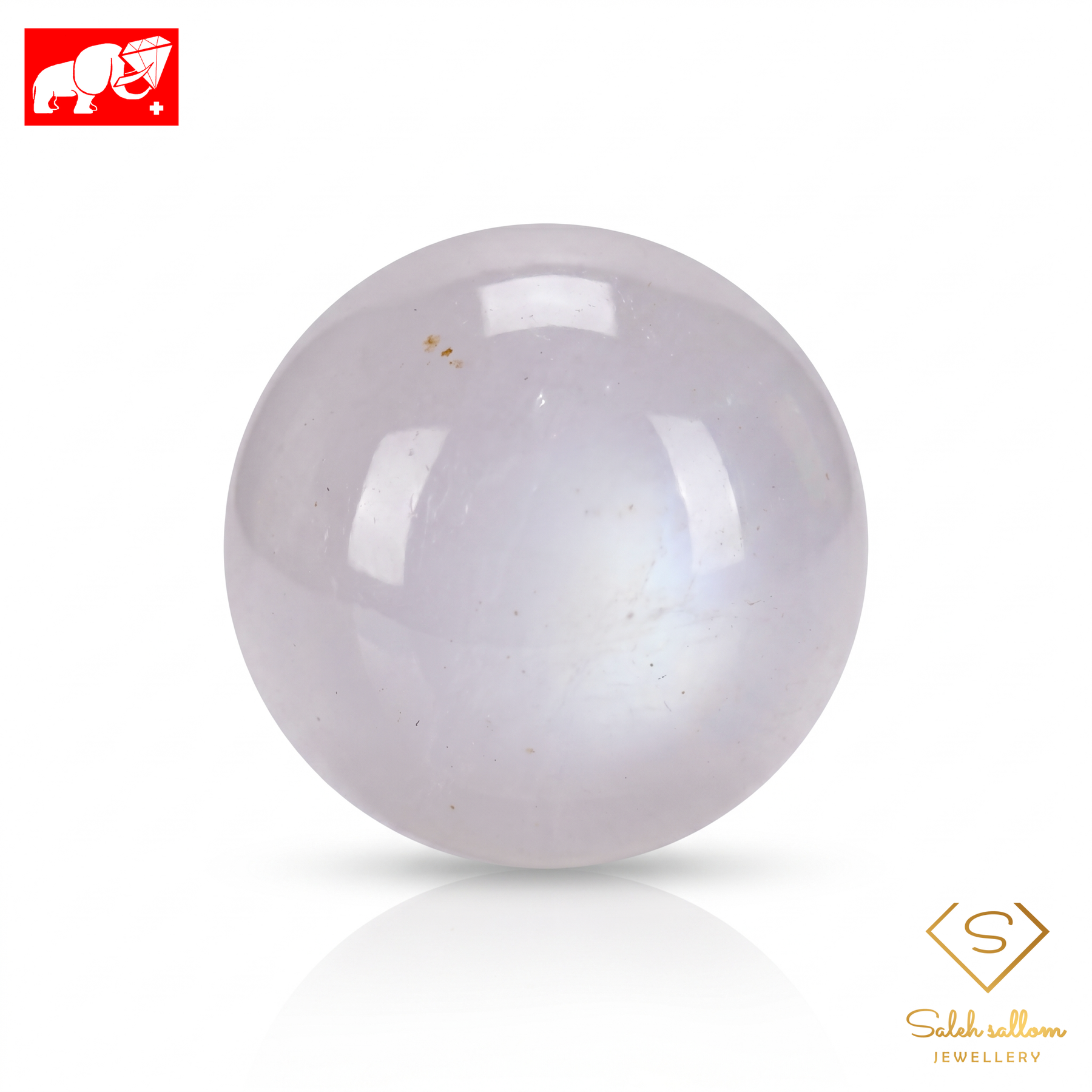 21.92 Ct Natural White Jadeite Jade (Type A) Cabochon | Untreated White Jade