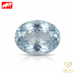 8.04 Ct Natural Aquamarine | Oval Cut Blue Beryl Gemstone