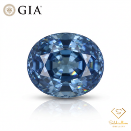 3.00 Ct Natural Blue Sapphire | GIA Certified Heated Sapphire | Fine Oval Cut Gemstone