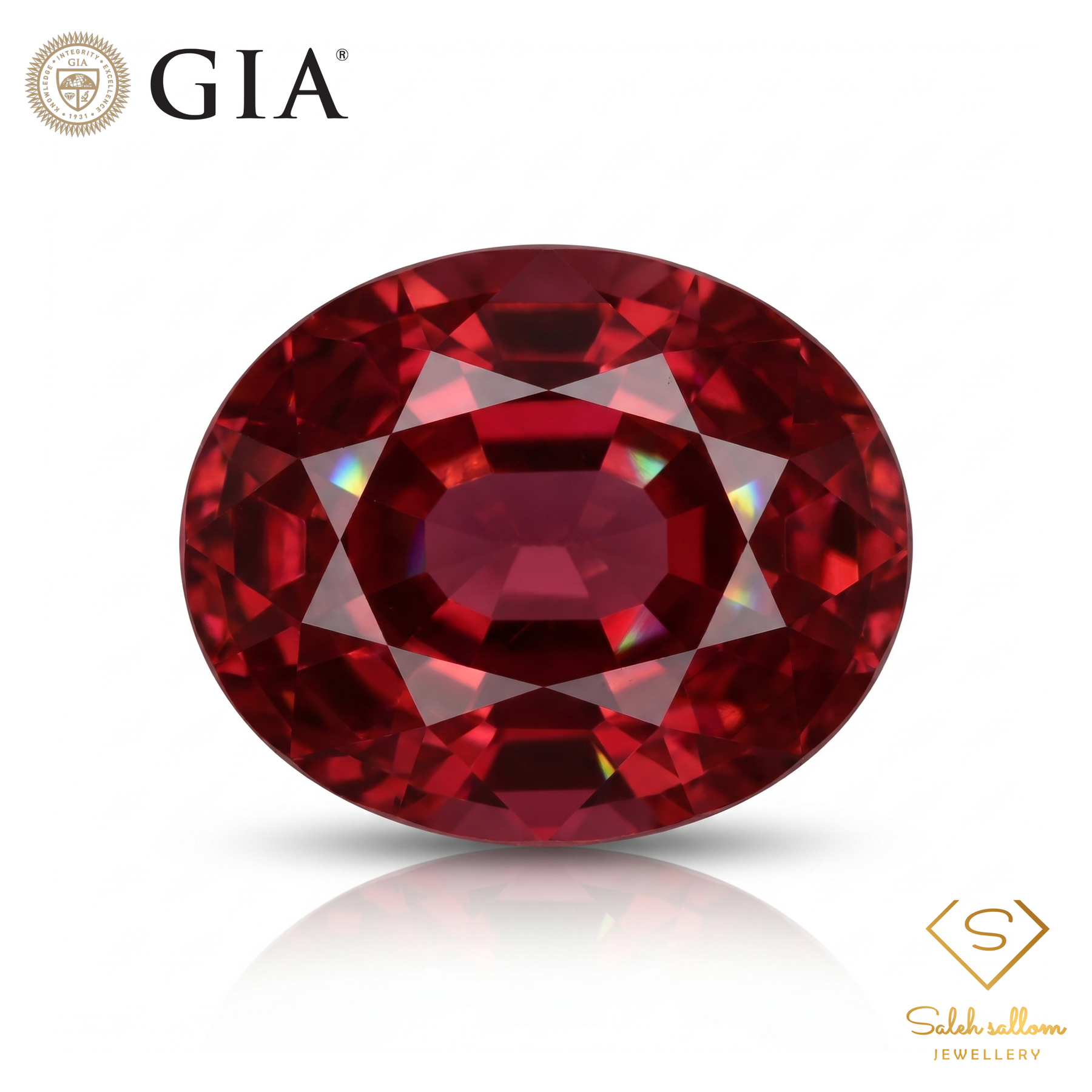 7.46 Ct Natural Rubellite Tourmaline | GIA Certified Purple-Red Tourmaline | Fine Oval Cut Gemstone