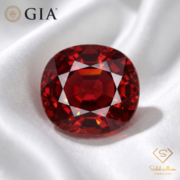 17.41 Ct Natural Rubellite Tourmaline | GIA Certified Red Tourmaline | Large Cushion Cut Collector Gemstone