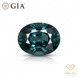 3.06 Ct Natural Unheated Greenish Blue Sapphire | GIA Certified Sapphire | Oval Cut Collector Gemstone