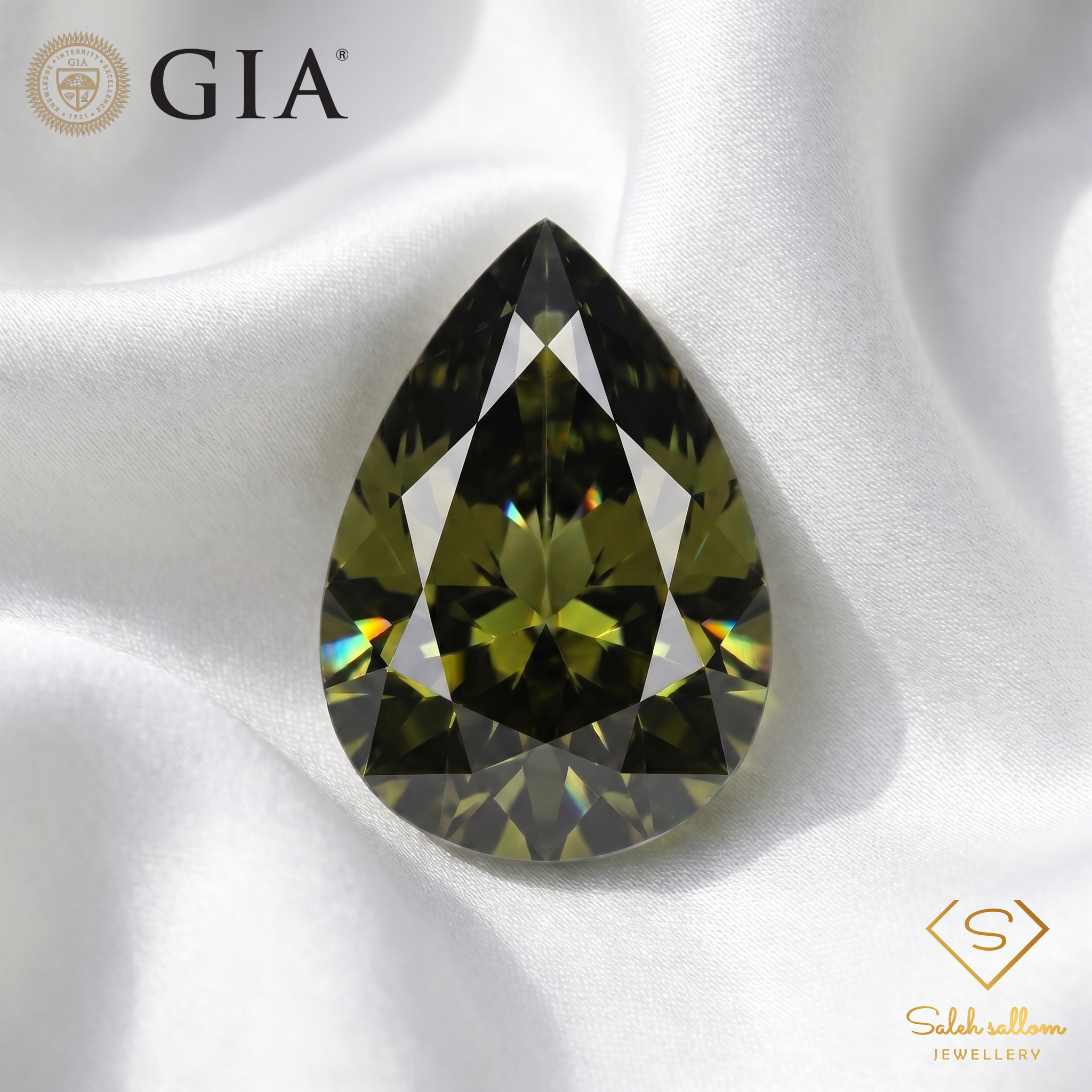 2.35 Ct Color Change Tourmaline | GIA Certified Color Change Tourmaline | Pear Cut Collector Gemstone Secondary image