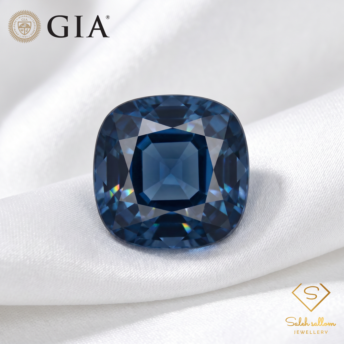6.25 Ct Natural Unheated Blue Spinel | GIA Certified Blue Spinel | Cushion Cut Collector Gemstone