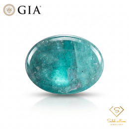 18.81 Ct Natural Cat's Eye Tourmaline (Paraíba-Type) | GIA Certified Greenish Blue Tourmaline | Collector Cabochon Gemstone