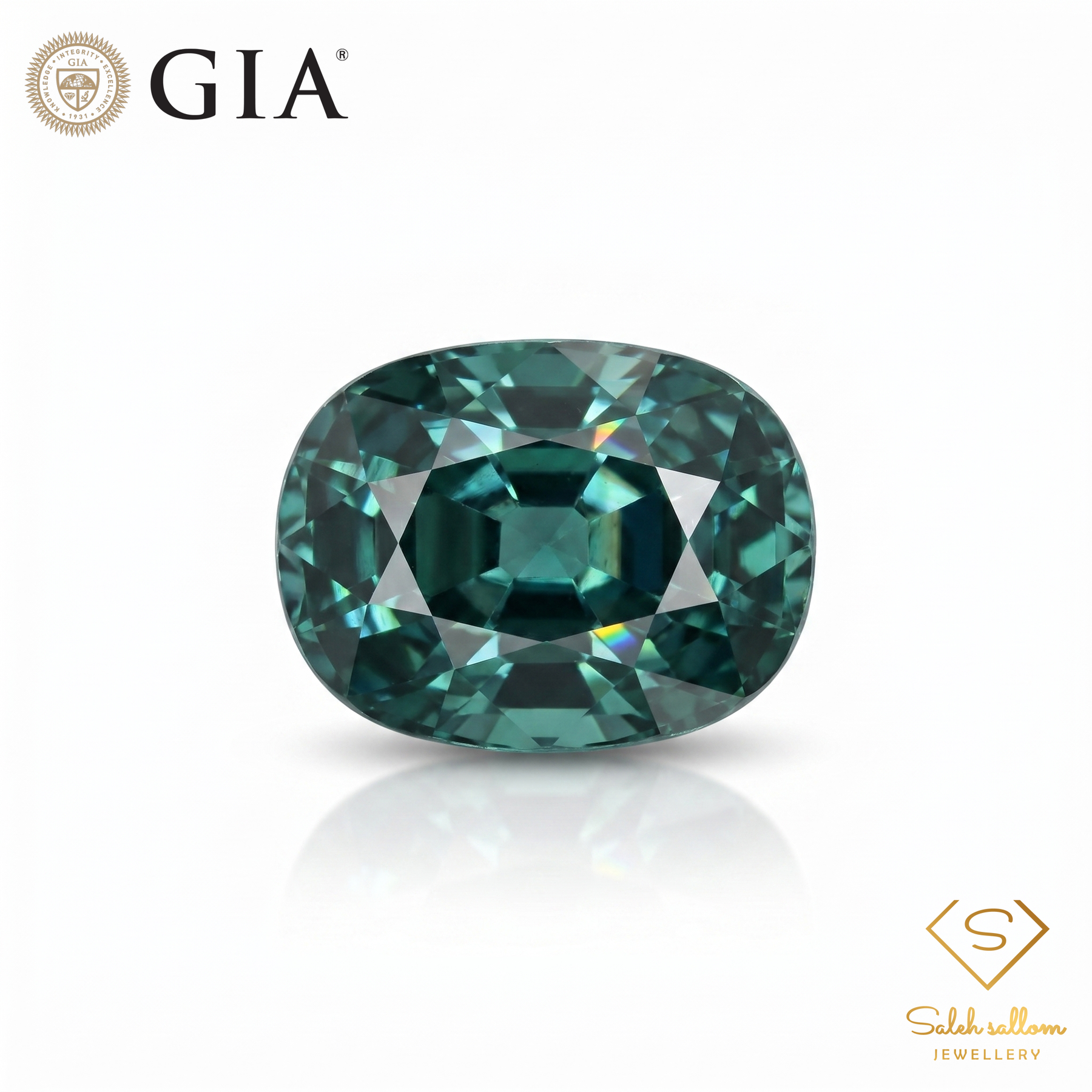 6.78 Ct Natural Blue-Green Tourmaline | GIA Certified Transparent Tourmaline | Luxury Oval Cut Gemstone