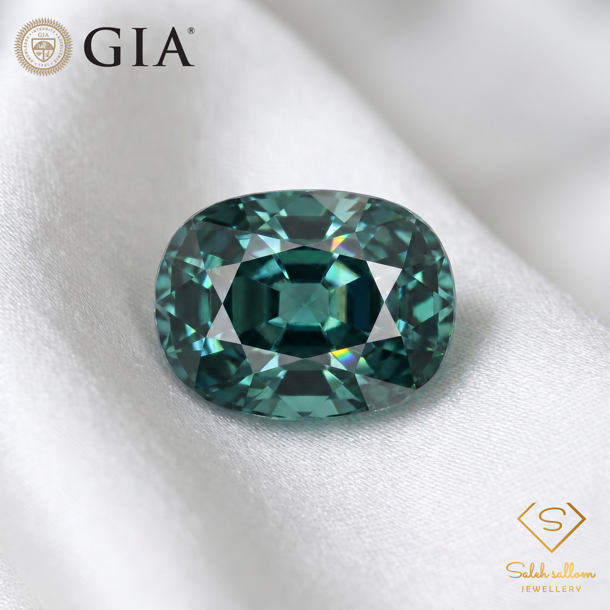 6.78 Ct Natural Blue-Green Tourmaline | GIA Certified Transparent Tourmaline | Luxury Oval Cut Gemstone