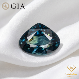 2.02 Ct Natural Unheated Sapphire | GIA Certified Zoned Blue and Light Yellow Sapphire | Modified Heart Mixed Cut Collector Gemstone