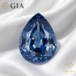 1.50 Ct Natural Unheated Cambodia Blue Sapphire | GIA Certified Pear Cut Sapphire | Collector Fine Gemstone