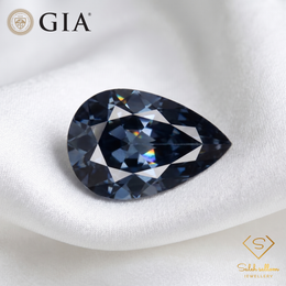 3.55 Ct Natural Unheated Violetish Blue Spinel | GIA Certified Pear Cut Spinel | Collector Gemstone