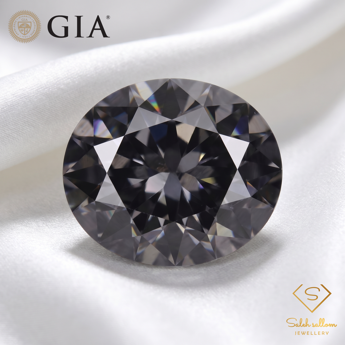 5.93 Ct Natural Unheated Grayish Purple Spinel | GIA Certified Oval Cut Spinel | Collector Gemstone