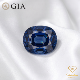 7.07 Ct Natural Unheated Blue Sapphire | GIA Certified Cushion Cut Sapphire | Collector Gemstone