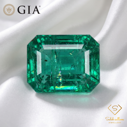 5.94 Ct Natural Zambian Emerald | GIA Certified Octagonal Step Cut Emerald | Collector Gemstone