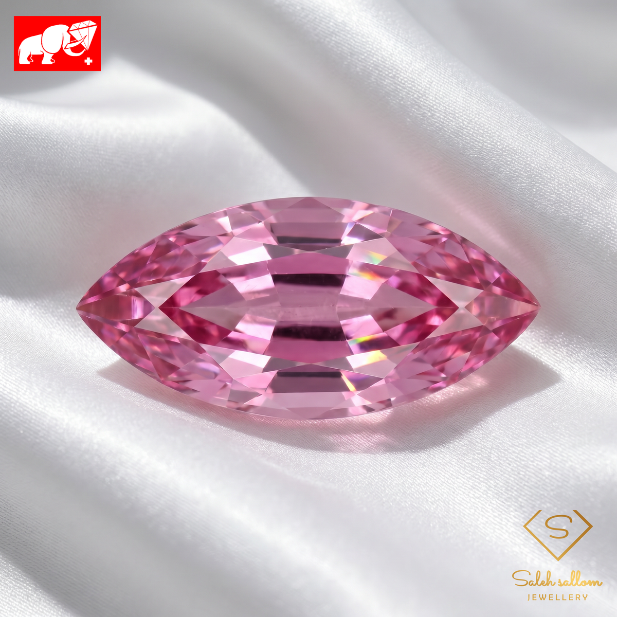 2.01 Ct Natural Unheated Burma Pink Spinel | GFCO Gem Lab Certified Vivid Pink Marquise Cut Spinel | Collector Gemstone