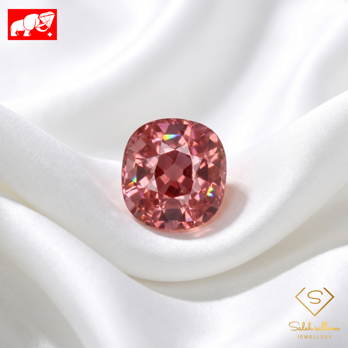 2.83 Ct Natural Pink Tourmaline | GFCO Gem Lab Certified Nigerian Pink Tourmaline | Cushion Cut Collector Gemstone