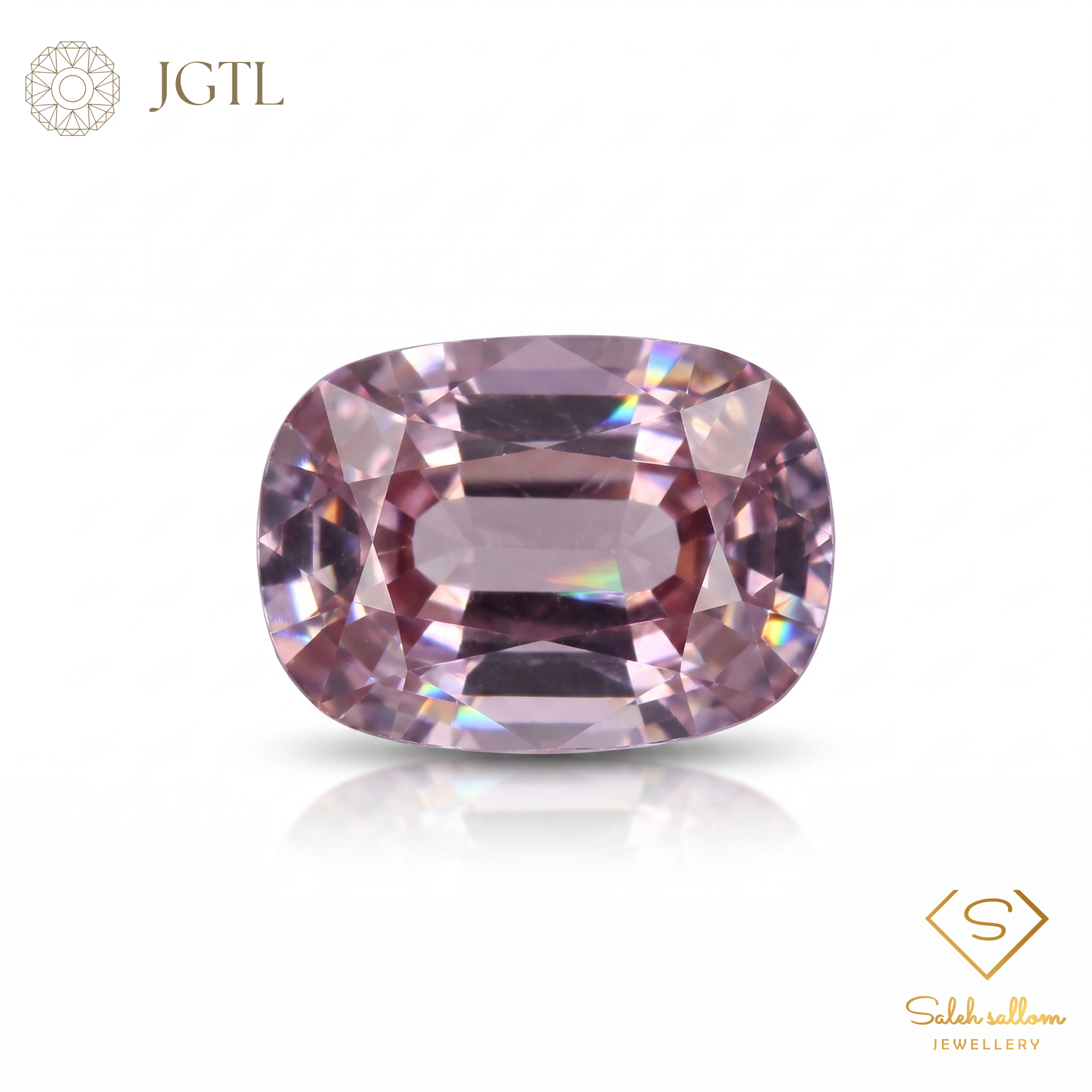 2.09 Ct Natural Unheated Pink Spinel | JGTL Certified Tanzania Spinel | Cushion Cut Collector Gemstone