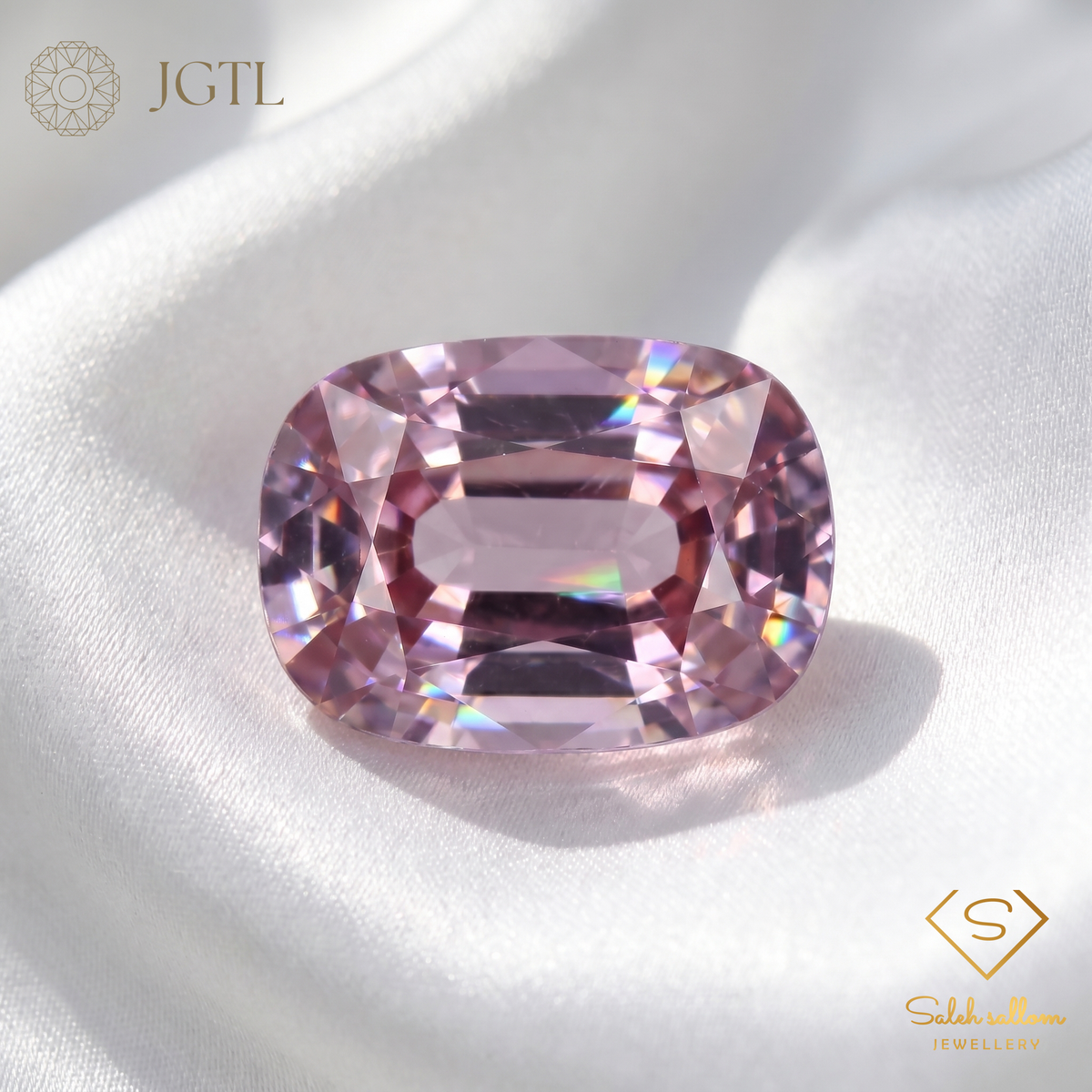 2.09 Ct Natural Unheated Pink Spinel | JGTL Certified Tanzania Spinel | Cushion Cut Collector Gemstone