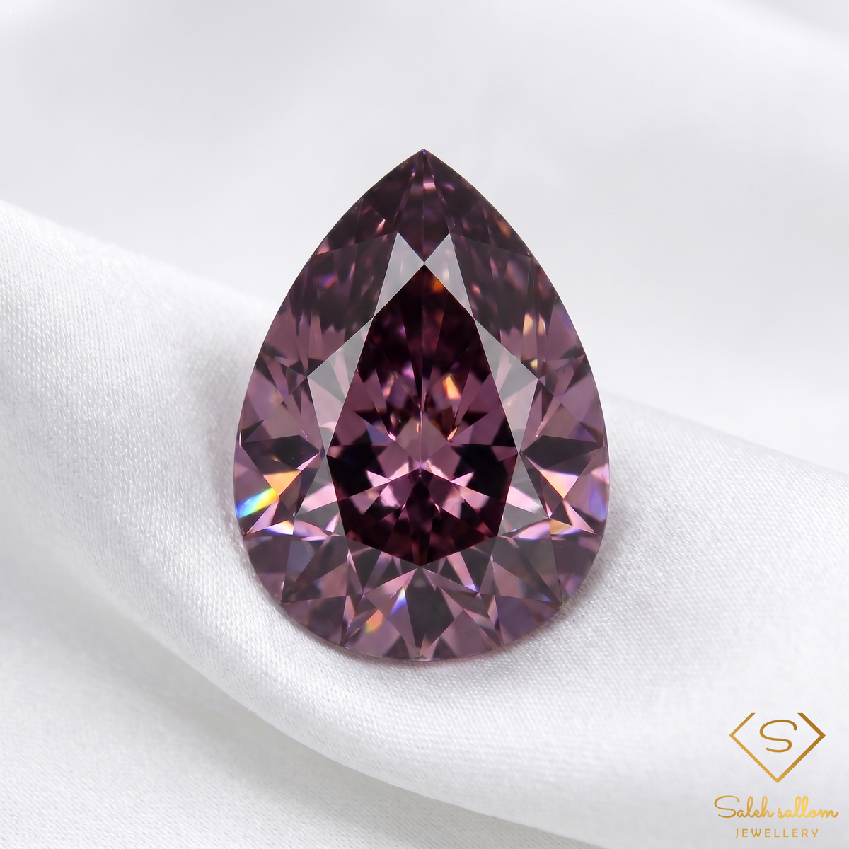 0.57 Ct Natural Pinkish Purple Spinel | VS Clarity Pear Cut Spinel | Fine Collector Gemstone