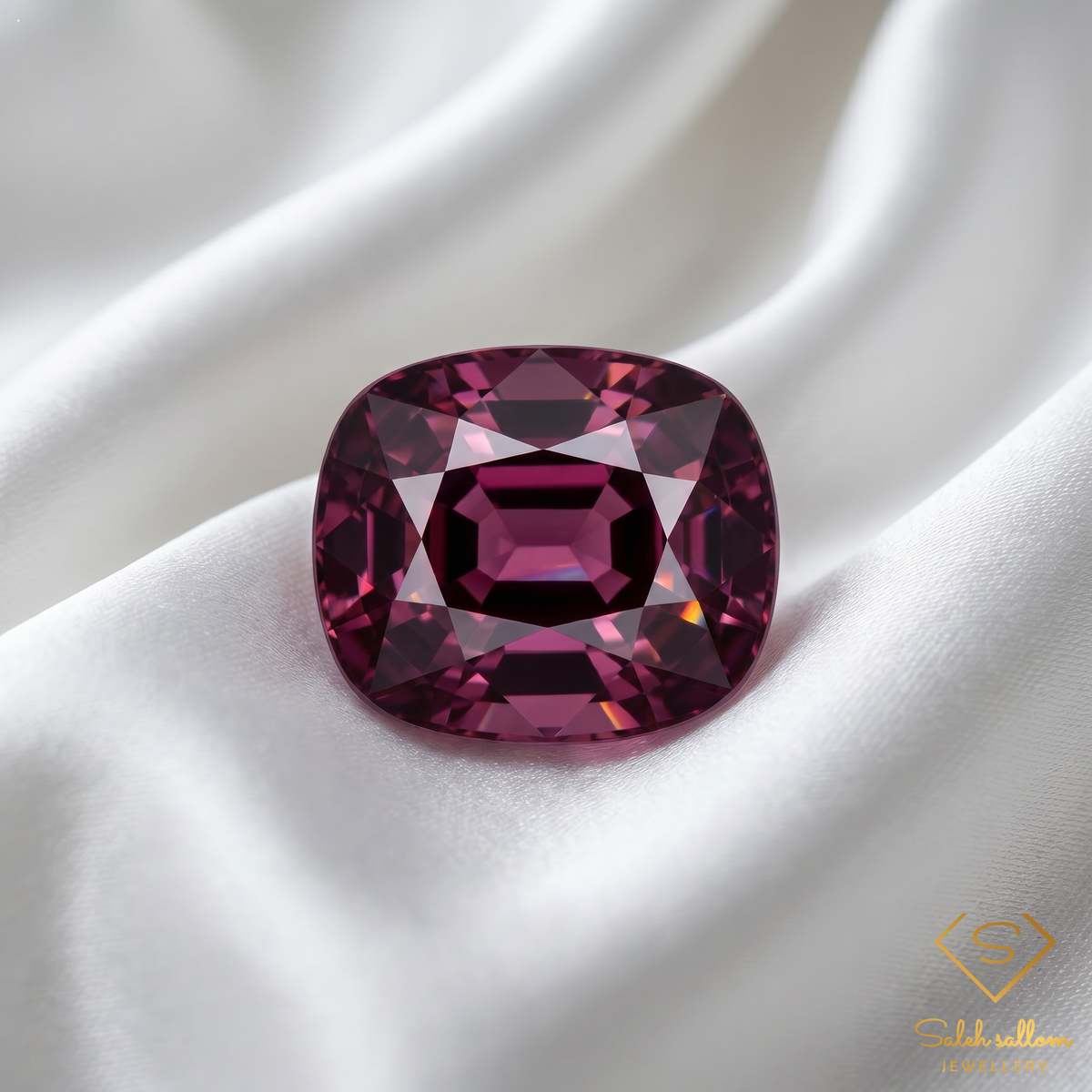 3.25 Ct Natural Deep Pinkish Purple Spinel | VS Clarity Myanmar Spinel | Cushion Cut Collector Gemstone