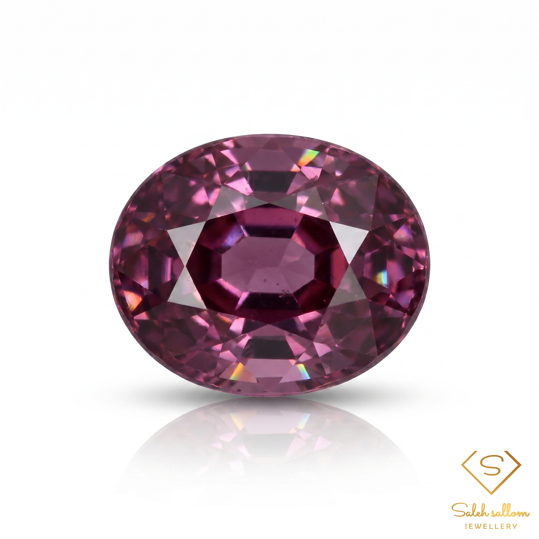 0.43 Ct Natural Pinkish Purple Spinel | Oval Cut Fine Spinel | African Origin Collector Gemstone