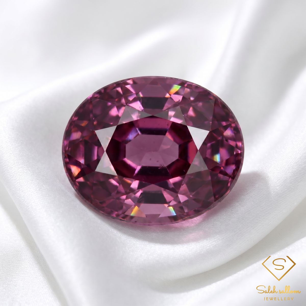 0.43 Ct Natural Pinkish Purple Spinel | Oval Cut Fine Spinel | African Origin Collector Gemstone