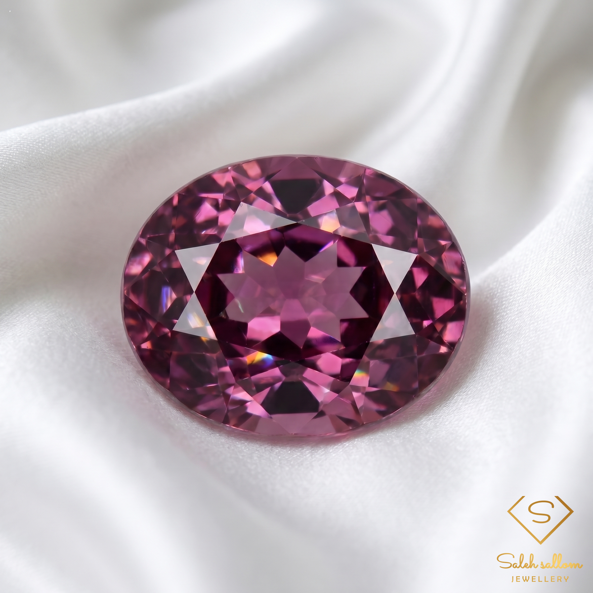 0.50 Ct Natural Pinkish Purple Spinel | Oval Cut African Spinel | Elegant Natural Gemstone