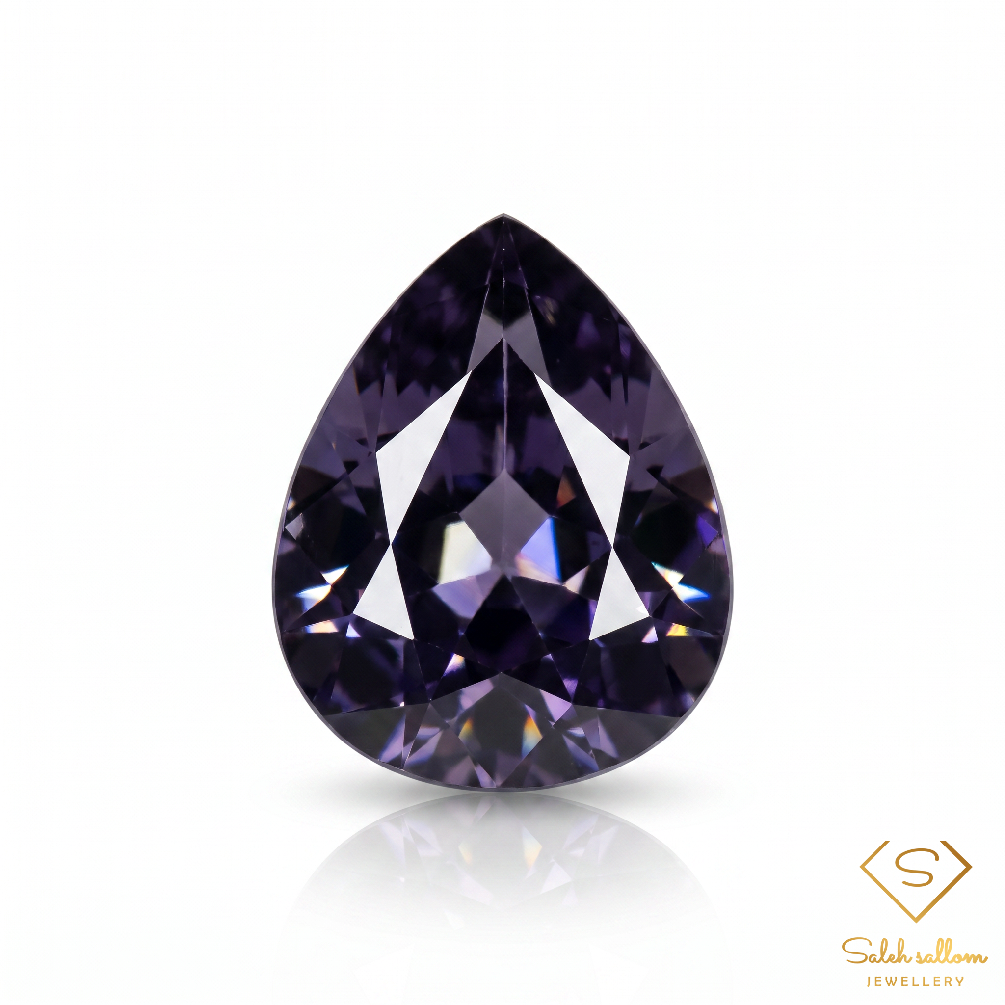 0.54 Ct Natural Purplish Spinel | Pear Cut Madagascar Spinel | Rare Collector Gemstone Main image